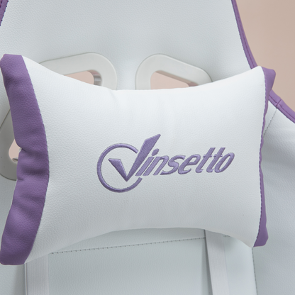 Vinsetto Racing Style Gaming Chair with Reclining Function Footrest, Purple
