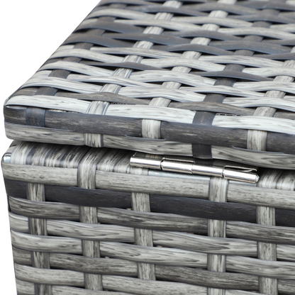 4-Piece PE Rattan Outdoor Garden Furniture Set Mixed Grey