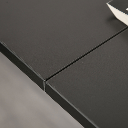 L-Shaped Corner PC Desk Table w/ Drawer Home Office Workstation, Black HOMCOM