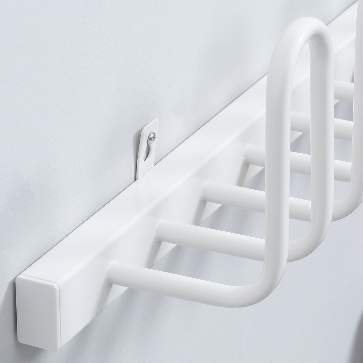 Wall Mounted Electric Shoe Dryer Shoe Warmers for Boots 3 Pairs White HOMCOM