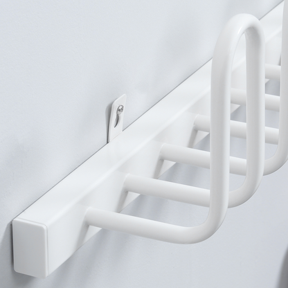 Wall Mounted Electric Shoe Dryer Shoe Warmers for Boots 3 Pairs White HOMCOM