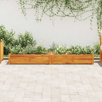 Garden Raised Bed Acacia Wood 200x50x25 cm