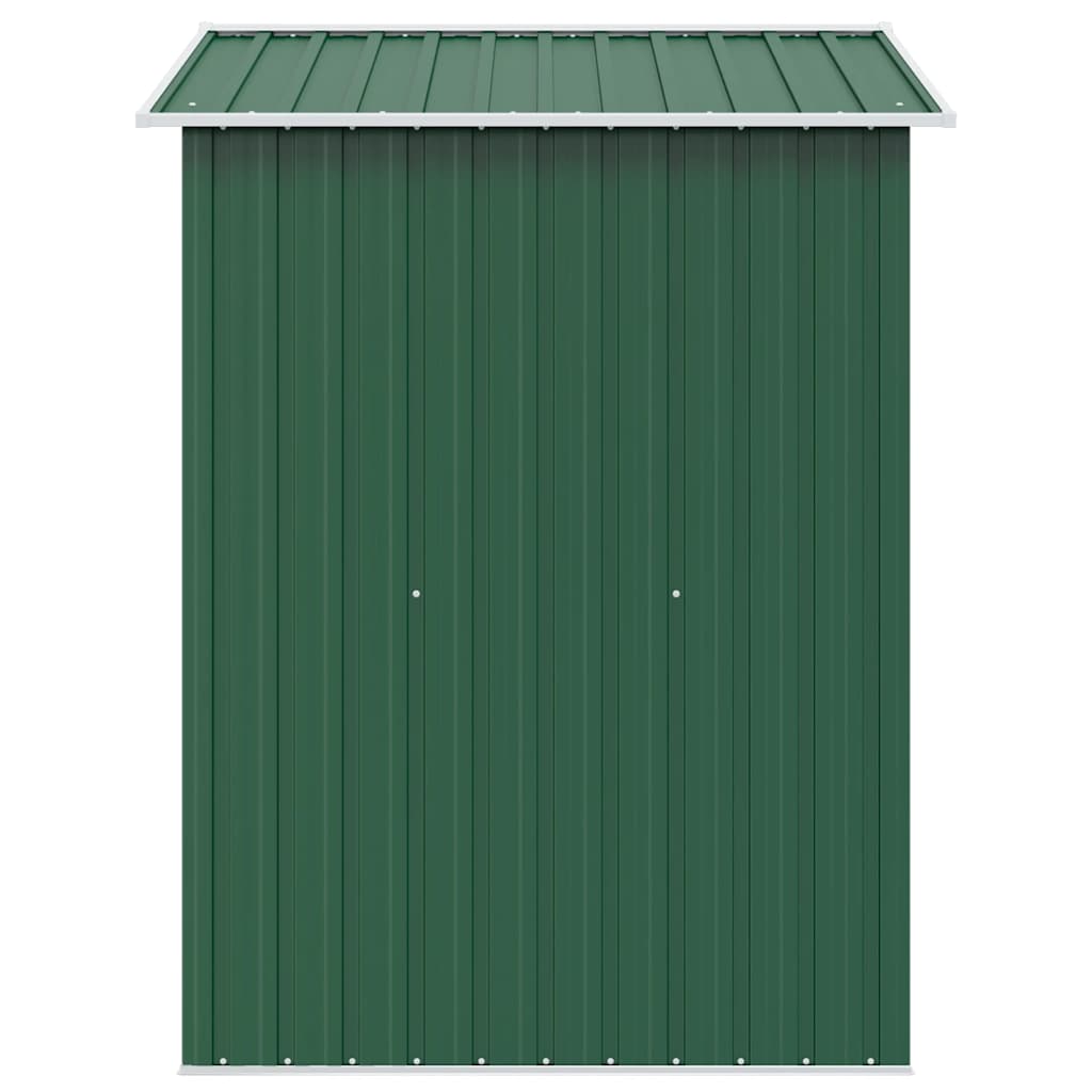 Garden Storage Shed Green Metal 204x132x186 cm