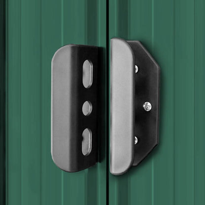 Garden Storage Shed Green Metal 204x132x186 cm