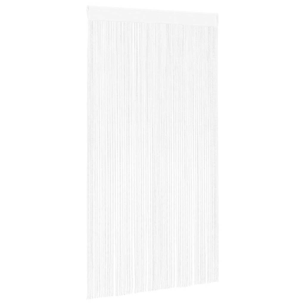 String Curtains 2 pcs 100x250 cm White