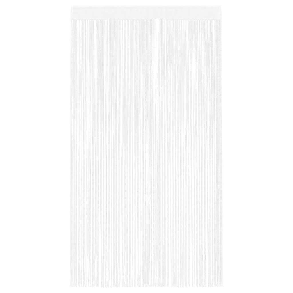 String Curtains 2 pcs 100x250 cm White