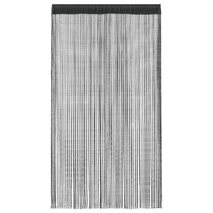 String Curtains 2 pcs 140x250 cm Black