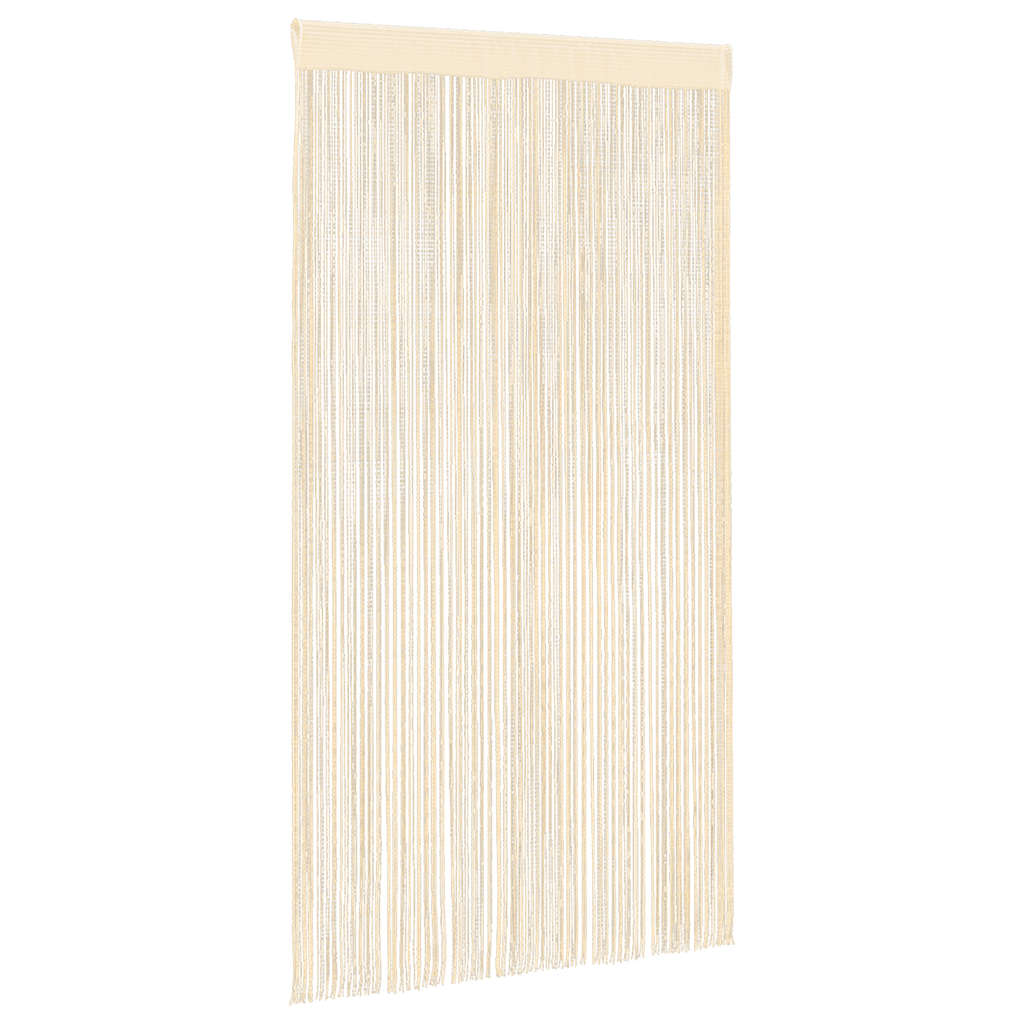 String Curtains 2 pcs 140x250 cm Cream