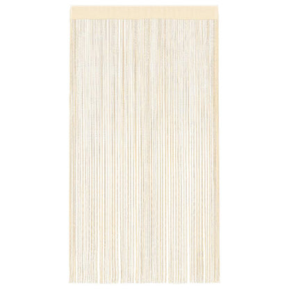 String Curtains 2 pcs 140x250 cm Cream
