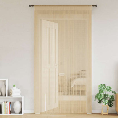 String Curtains 2 pcs 100x250 cm Beige