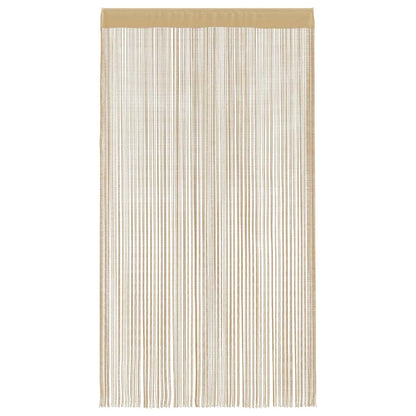 String Curtains 2 pcs 100x250 cm Beige