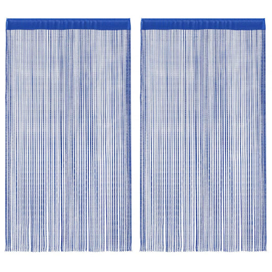String Curtains 2 pcs 140x250 cm Blue