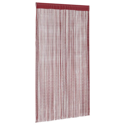 String Curtains 2 pcs 100x250 cm Burgundy