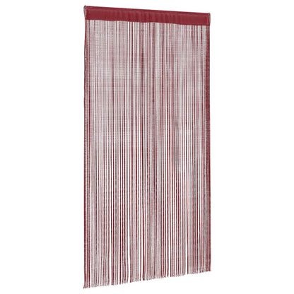 String Curtains 2 pcs 140x250 cm Burgundy