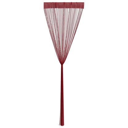 String Curtains 2 pcs 140x250 cm Burgundy