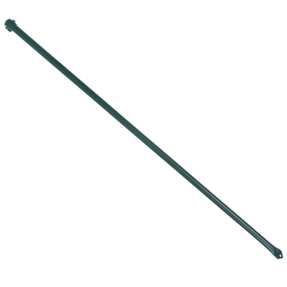 Garden Posts 10 pcs 1 m Metal Green