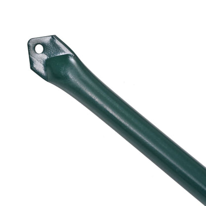 Garden Posts 10 pcs 1.5 m Metal Green