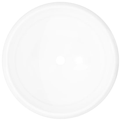 Basin Round Ceramic White 40x15 cm