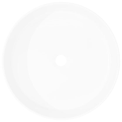 Basin Round Ceramic White 40x15 cm