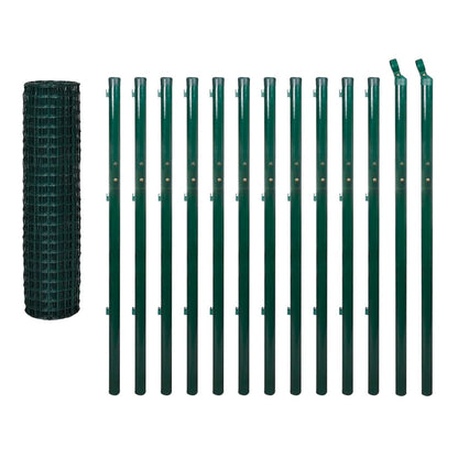Euro Fence Steel 25x1.7 m Green