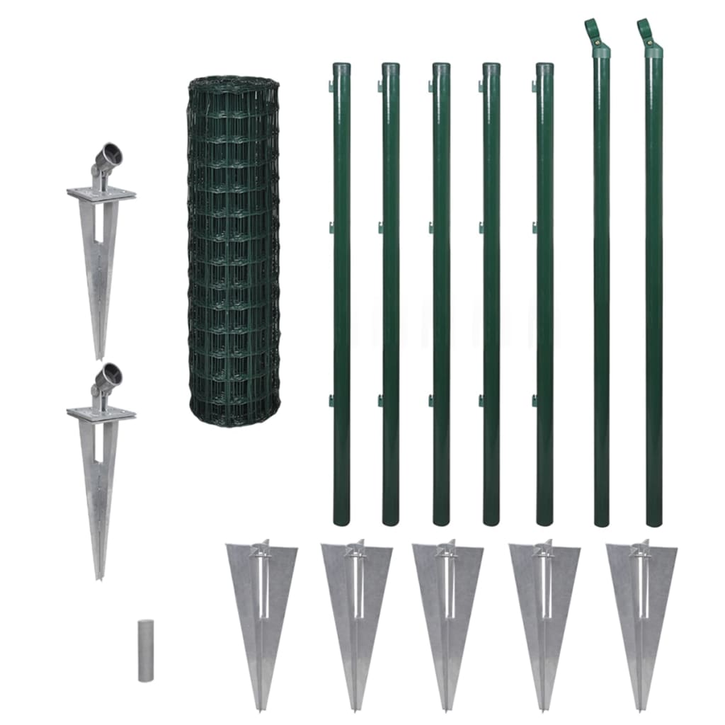 Euro Fence Steel 10x1 m Green