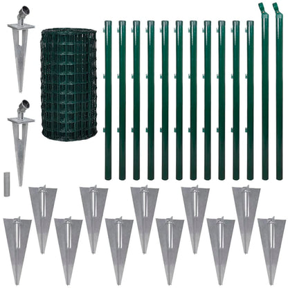 Euro Fence Steel 25x0.8 m Green
