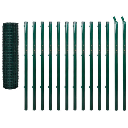 Euro Fence Steel 25x1.7 m Green