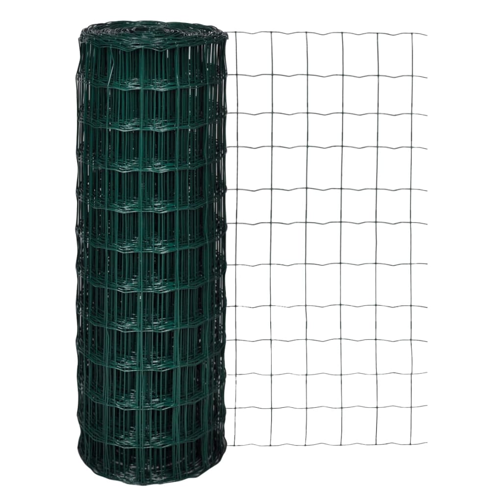 Euro Fence Steel 25x1.7 m Green