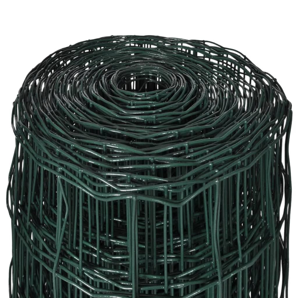 Euro Fence Steel 25x1.7 m Green