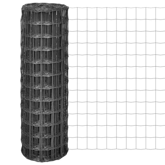 Euro Fence Steel 10x1.2 m Grey