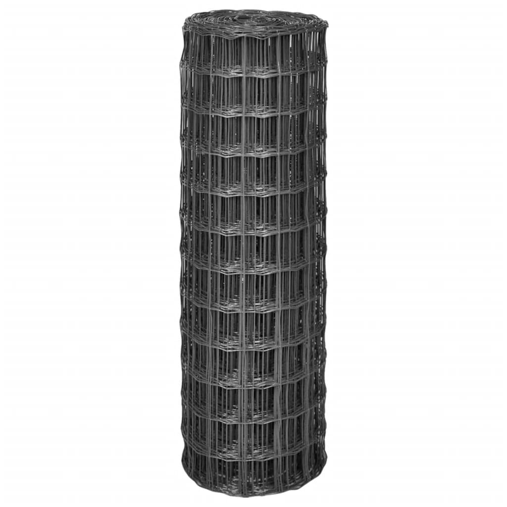 Euro Fence Steel 10x1.2 m Grey