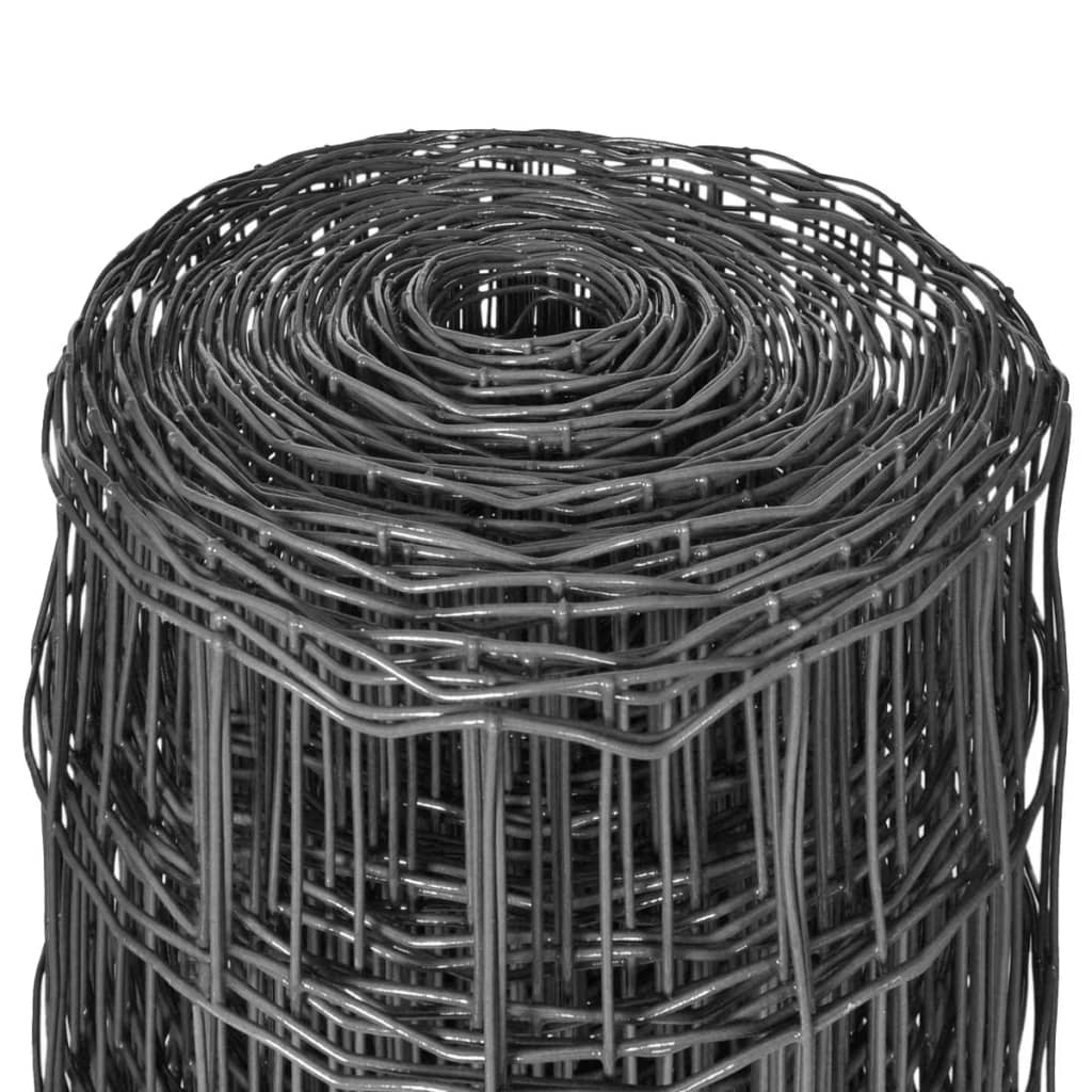 Euro Fence Steel 10x1.2 m Grey