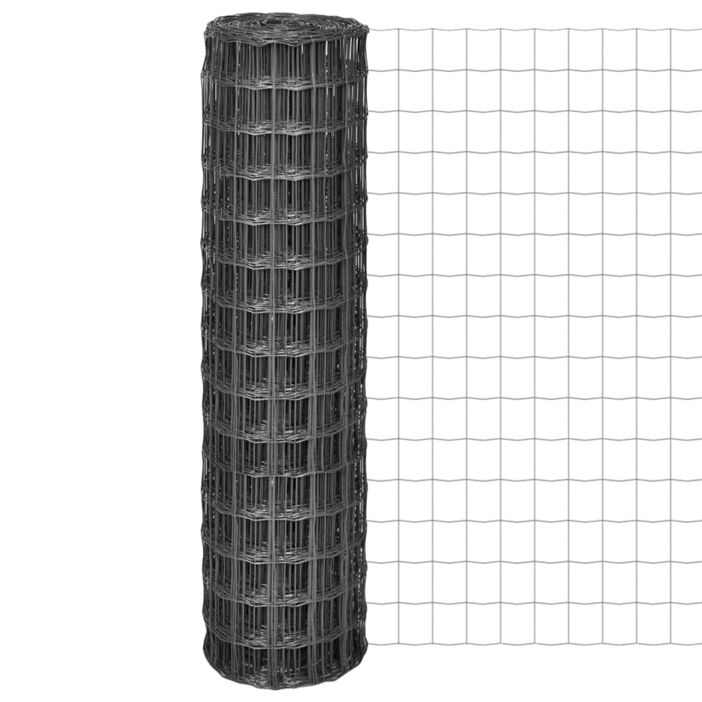 Euro Fence Steel 10x1.5 m Grey