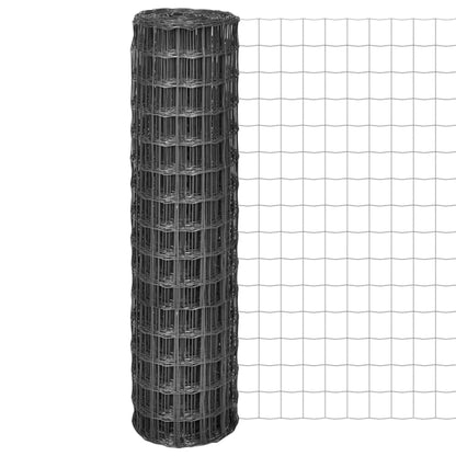 Euro Fence Steel 10x1.5 m Grey