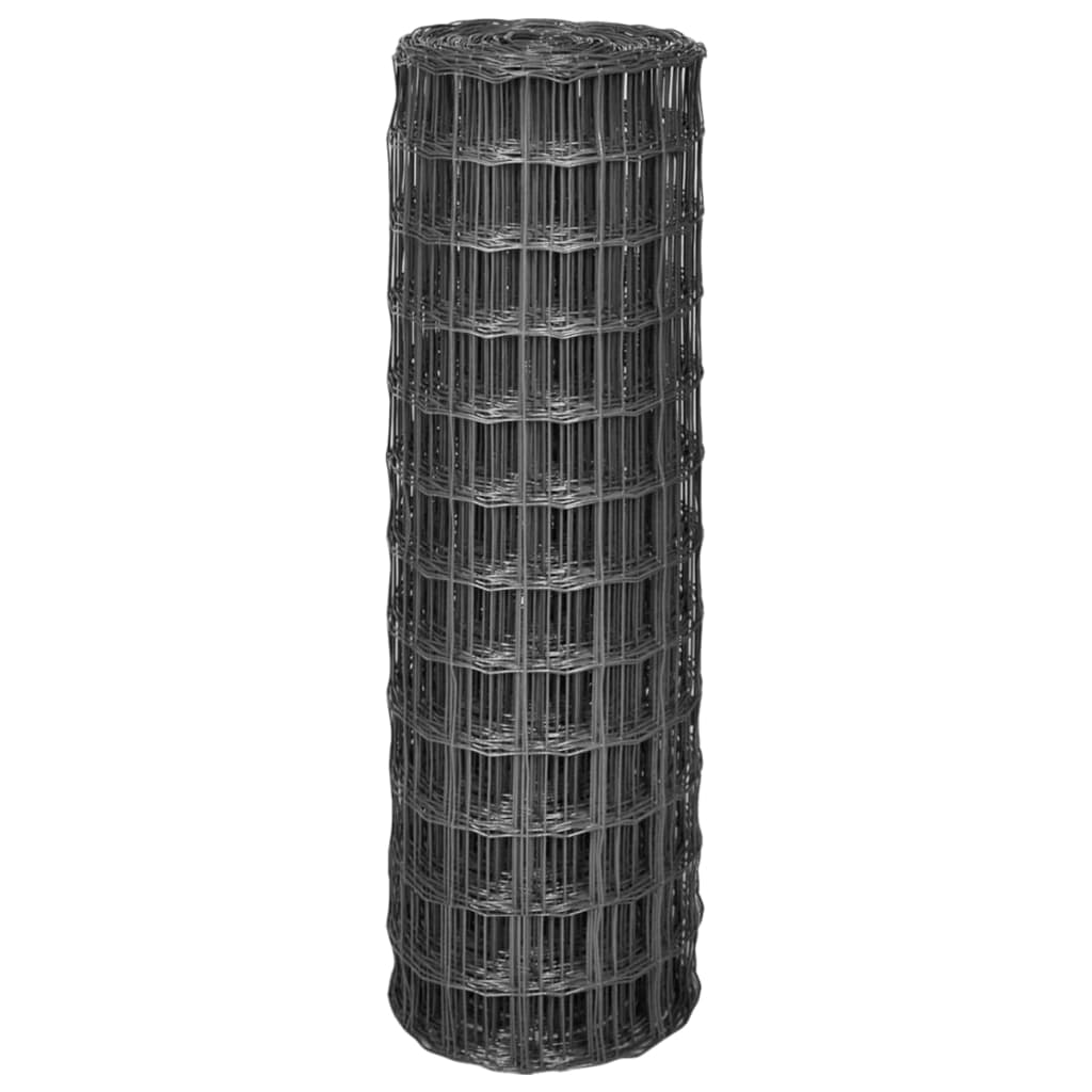 Euro Fence Steel 25x1.2 m Grey