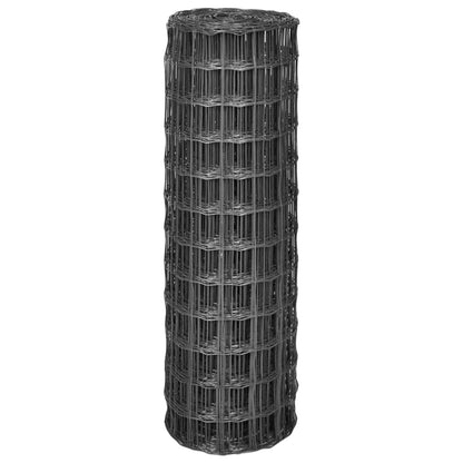 Euro Fence Steel 25x1.2 m Grey
