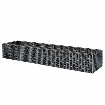 Gabion Raised Bed Steel 360x90x50 cm