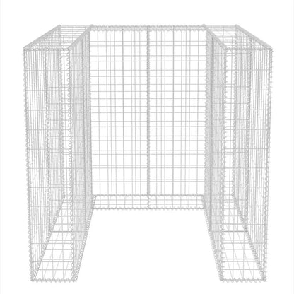 Gabion Single Wheelie Bin Surround Steel 110x100x120 cm