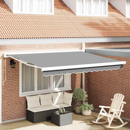 Awning White 3 x 2.5 m Metal