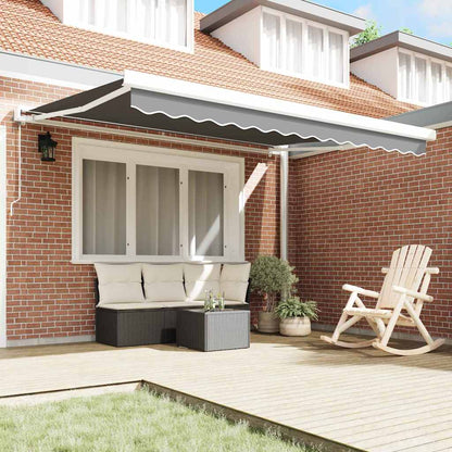 Awning White 3.5 x 2.5 m Metal