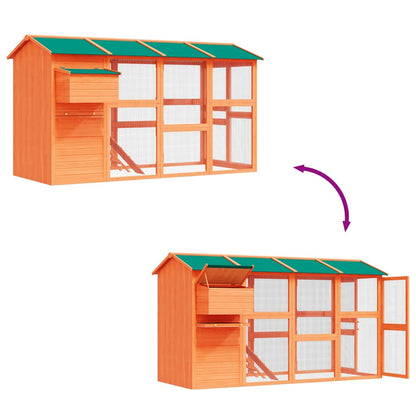 Chicken Coop Wood 295x163x170 cm