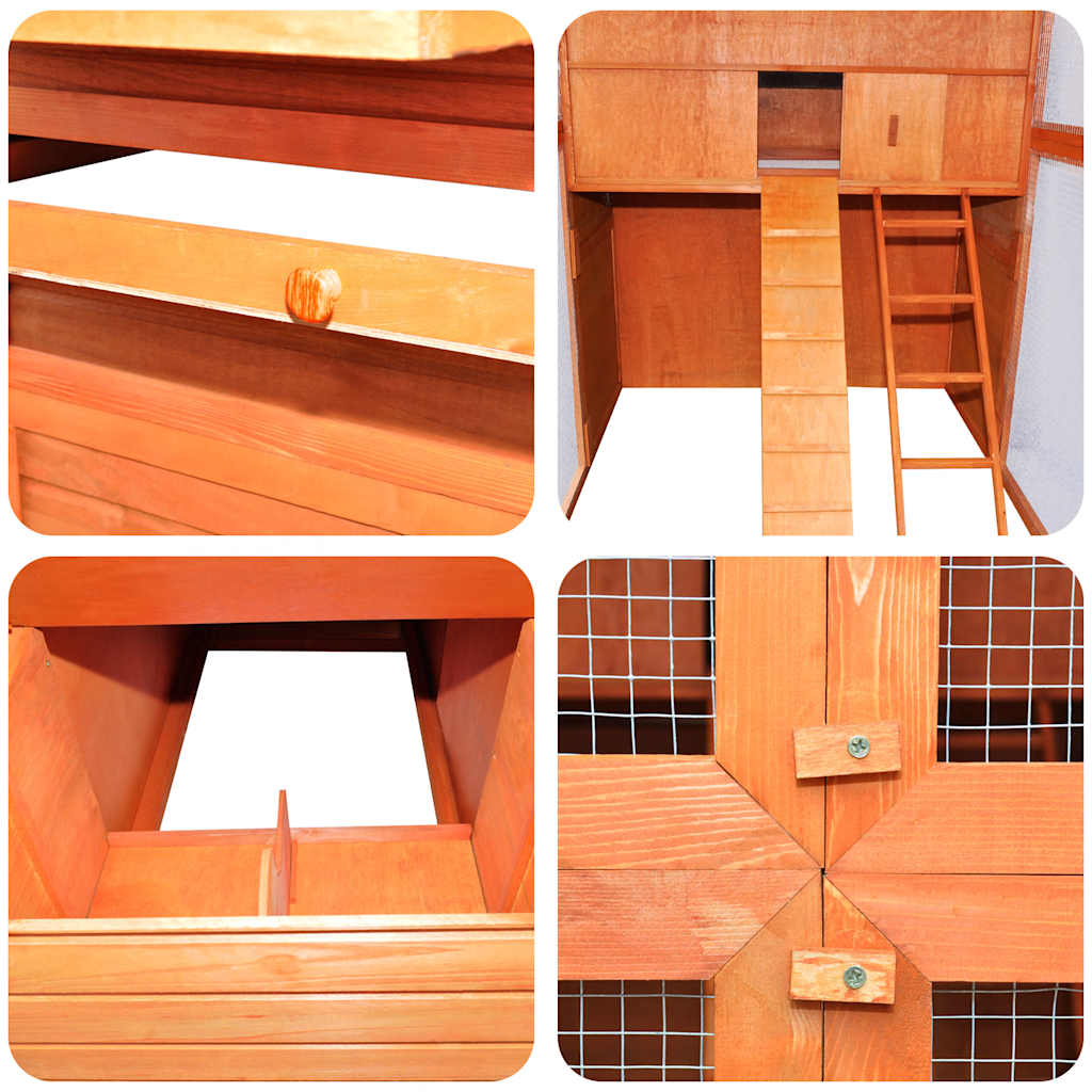 Chicken Coop Wood 295x163x170 cm