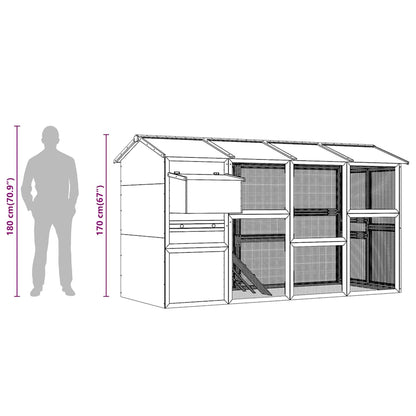 Chicken Coop Wood 295x163x170 cm