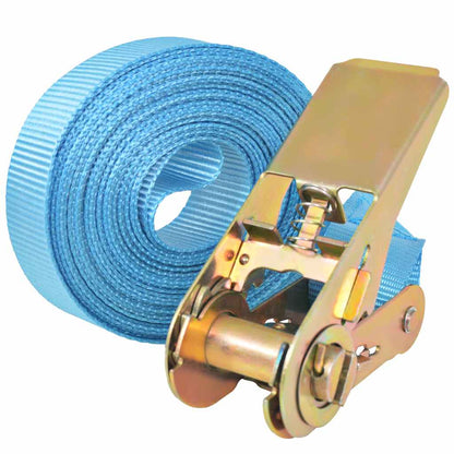Ratchet Tie Down Straps 4 pcs 0.8 Tonnes 6mx25mm Blue