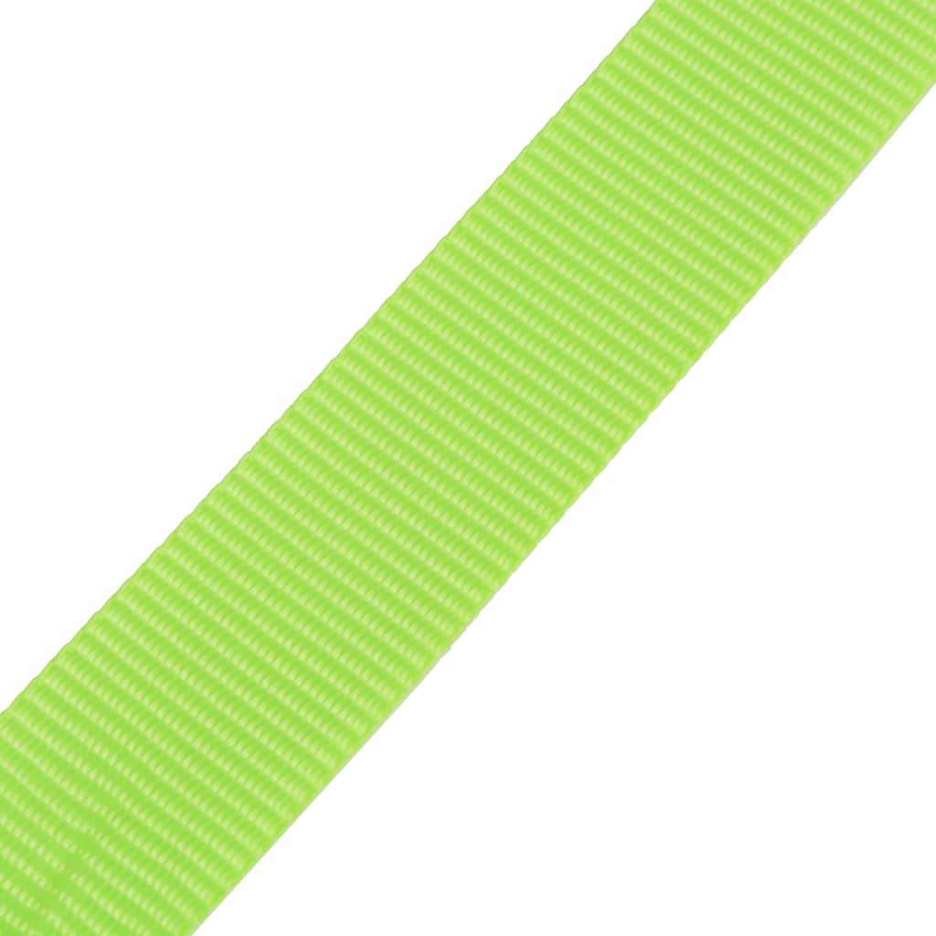Straps 10 pcs 0.25 Tonnes 5mx25mm Fluorescent Green