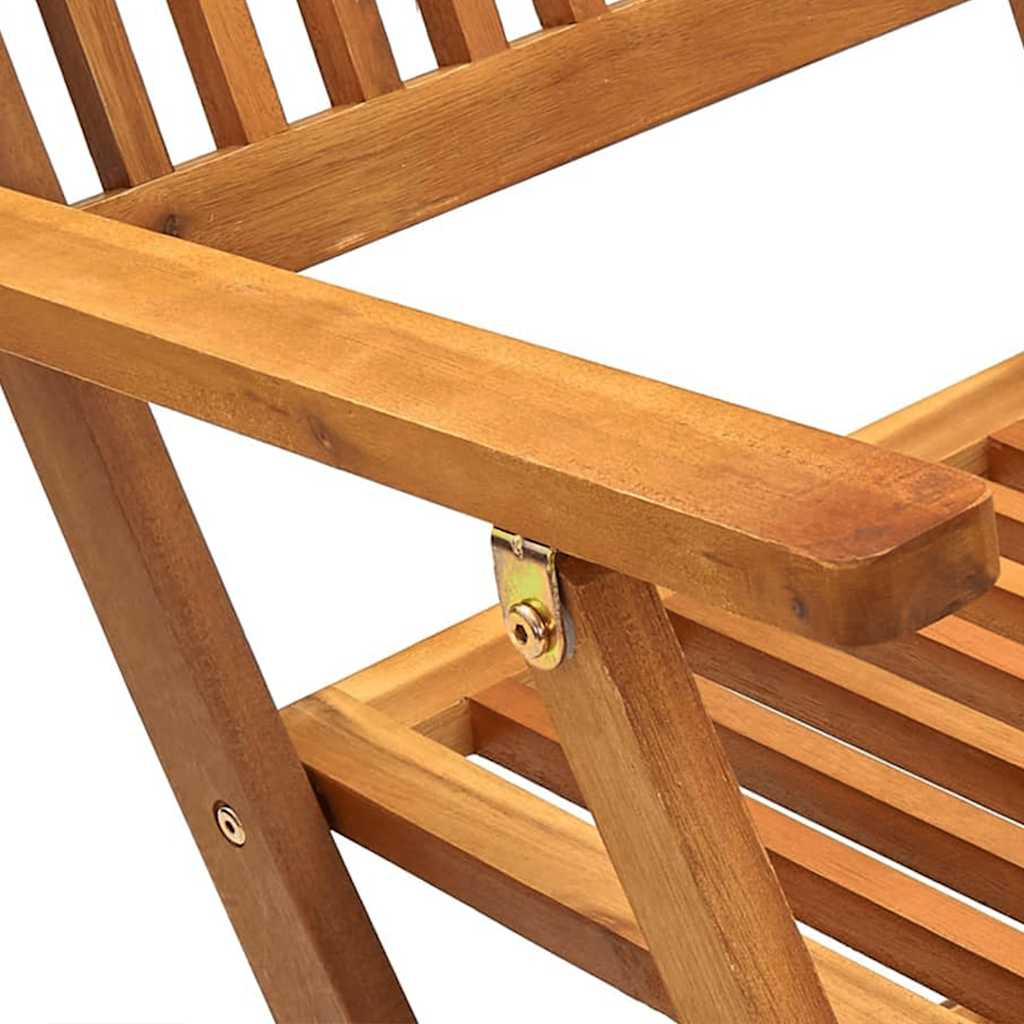 9 Piece Folding Outdoor Dining Set Solid Acacia Wood