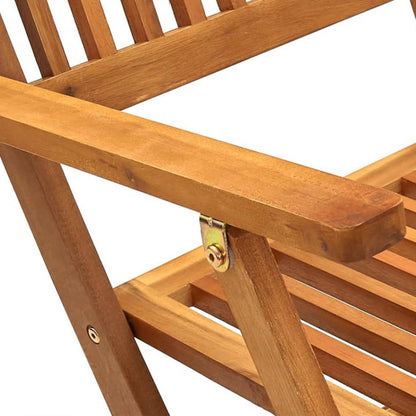 7 Piece Folding Outdoor Dining Set Solid Acacia Wood