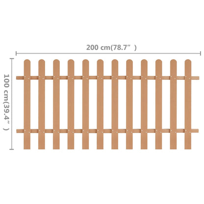 Picket Fence WPC 200x100 cm