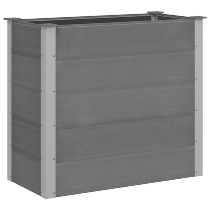 Garden Raised Bed WPC 100x50x91 cm Grey