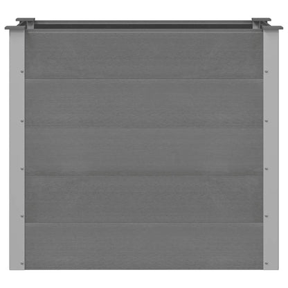 Garden Raised Bed WPC 100x50x91 cm Grey